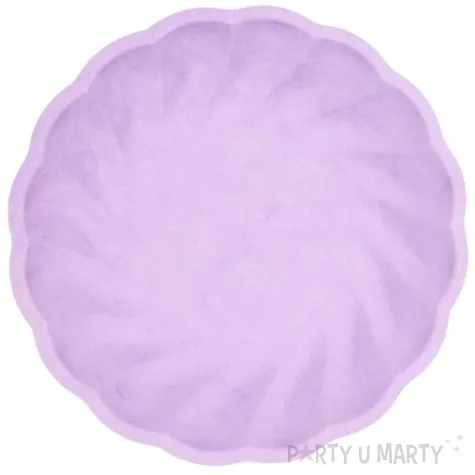 talerzyki vert decor twist fioletowy amscan 22 9 cm 6 szt