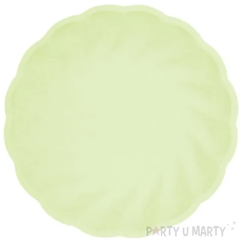 talerzyki vert decor twist zielony amscan 22 9 cm 6 szt