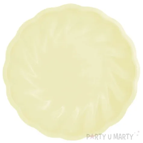 talerzyki vert decor twist zolty amscan 22 9 cm 6 szt