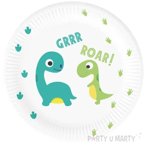 talerzyki wesole dinozaury congee 18 cm 6 szt