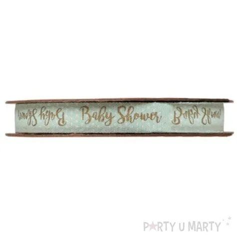 tasiemka baby shower sticky zielona santex 10 mm 3 m