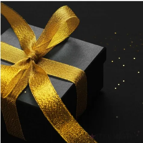 tasiemka brokatowa classic zloty czakos 12 mm 22 m