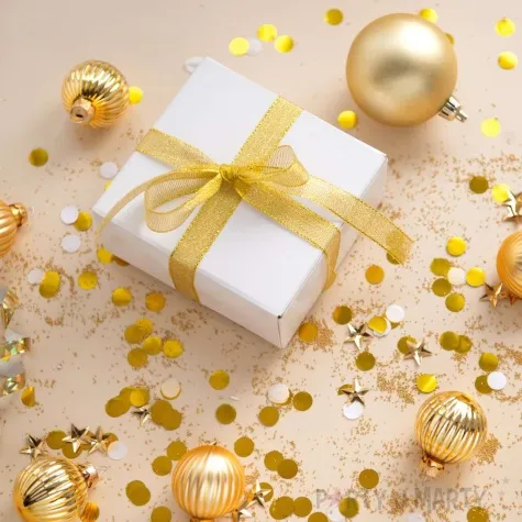 tasiemka brokatowa classic zloty czakos 6 mm 22 m