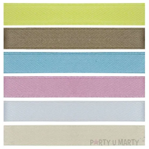 tasiemka classic 6 kolorow pastelowych mix titanum 10 mm 2 m