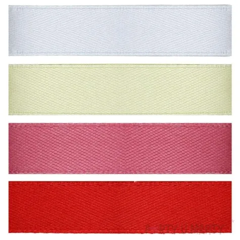 tasiemka classic czerwienie i biel titanum 15 mm 2 m 4 szt