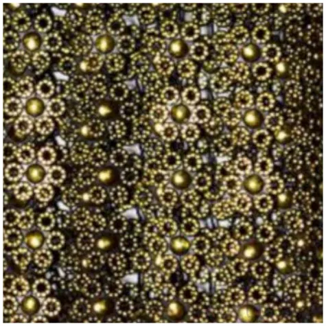 tasiemka koronkowa kwiatki czarno zlote aliga 50 cm