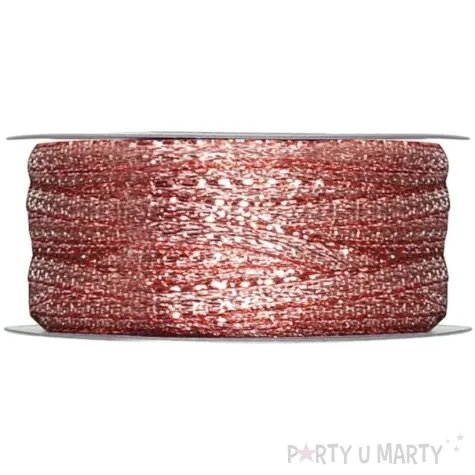 tasiemka metaliczna rose gold santex 3mm 25m