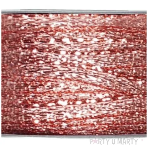 tasiemka metaliczna rose gold santex 3mm 25m