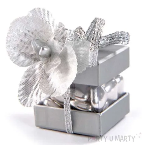 tasiemka metaliczna silwer santex 3mm 25m