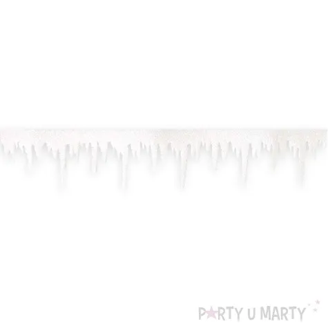 tasiemka ozdobna sople lodu bialy aliga 2 m