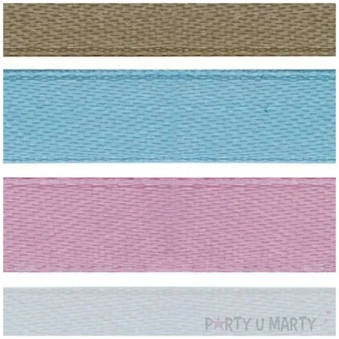 tasiemka pastelowe kolory mix titanum 10 mm 2 m 6 szt