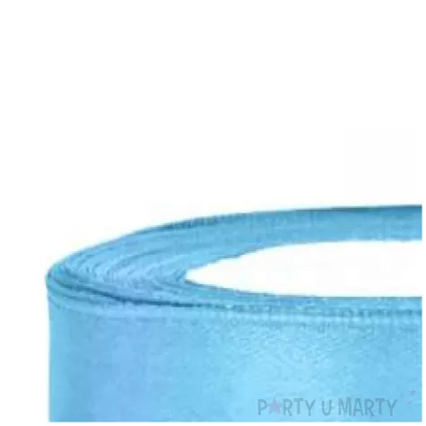 tasiemka satynowa blekitna 12 mm 25 m