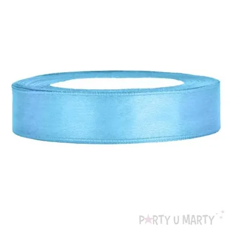 tasiemka satynowa blekitna 12 mm 25 m