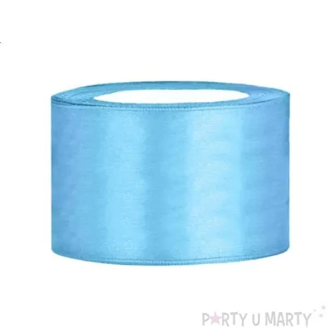 tasiemka satynowa blekitna 38 mm 25 m