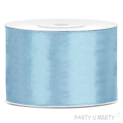 tasiemka satynowa blekitna jasna 50 mm 25 m