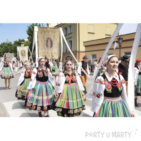 tasiemka satynowa boze cialo zestaw zolty bialy niebieski 5cm 25m 3 szt