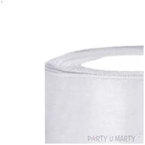 tasiemka satynowa classic bialy partydeco 38 mm 25 m
