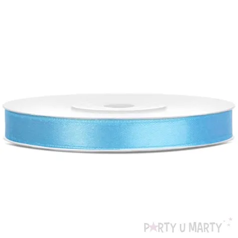 tasiemka satynowa classic blekitna partydeco 6 mm 25 m
