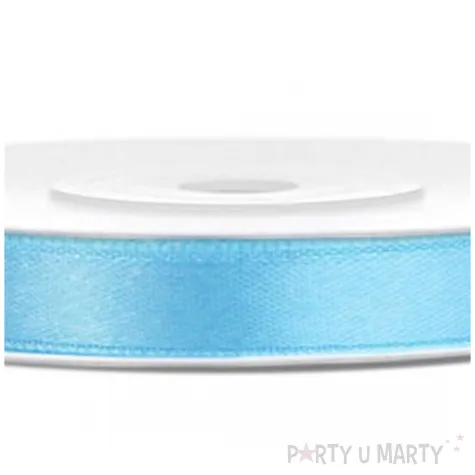 tasiemka satynowa classic blekitna partydeco 6 mm 25 m
