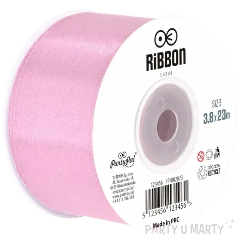 tasiemka satynowa classic fioletowy jasny partypal 38 mm 23 m