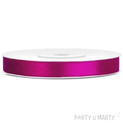 tasiemka satynowa classic fuksja partydeco 6 mm 25 m