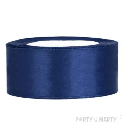 tasiemka satynowa classic granatowa partydeco 25 mm 25 m