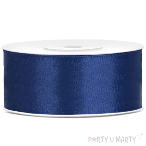 tasiemka satynowa classic granatowa partydeco 25 mm 25 m