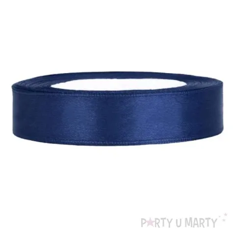 tasiemka satynowa classic granatowy partydeco 12 mm 25 m