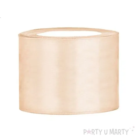 tasiemka satynowa classic kremowy partydeco 50 mm 25 m