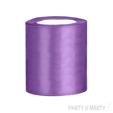 tasiemka satynowa classic lawendowa partydeco 100 mm 25 m