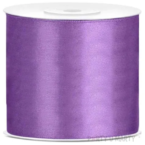 tasiemka satynowa classic lawendowa partydeco 75 mm 25 m