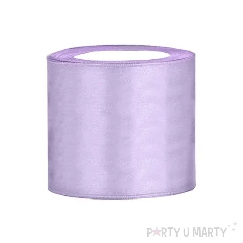 tasiemka satynowa classic liliowa jasna partydeco 75 mm 25 m
