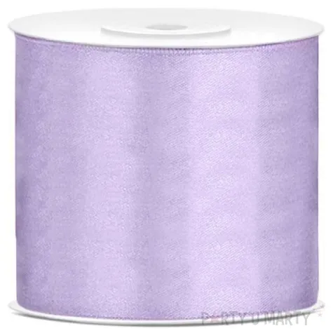 tasiemka satynowa classic liliowa jasna partydeco 75 mm 25 m