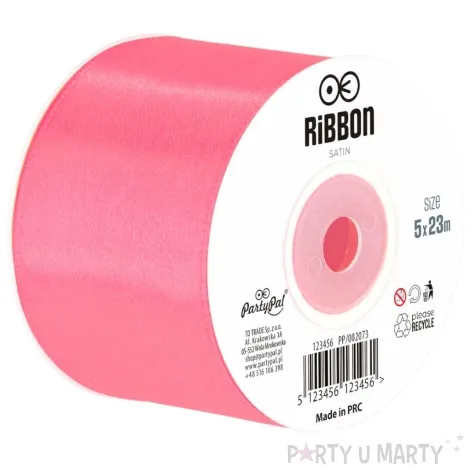 tasiemka satynowa classic malinowa partypal 50 mm 23 m