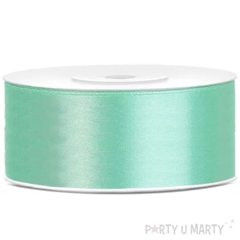 tasiemka satynowa classic mietowa partydeco 25 mm 25 m