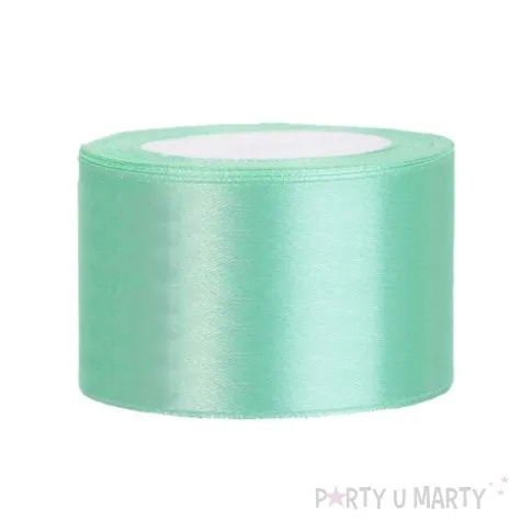tasiemka satynowa classic mietowa partydeco 38 mm 25 m