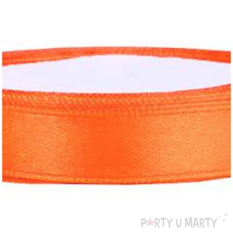 tasiemka satynowa classic pomaranczowa partydeco 6 mm 25 m