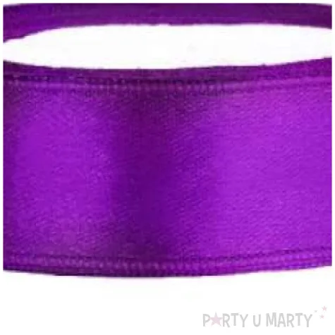 tasiemka satynowa classic purpurowy partydeco 12 mm 25 m