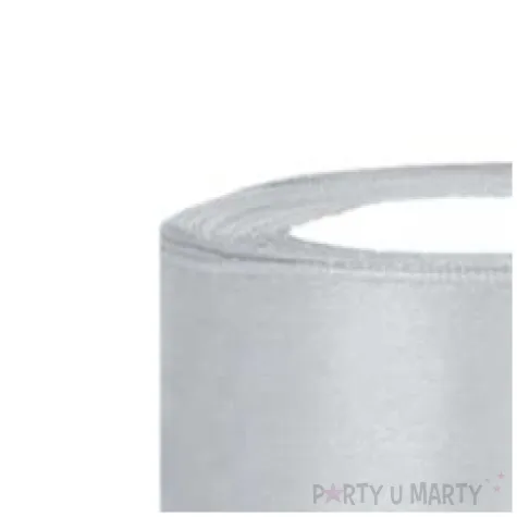 tasiemka satynowa classic srebrna partydeco 38 mm 25 m