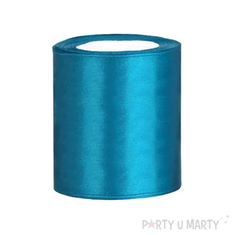 tasiemka satynowa classic turkusowy partydeco 100 mm 25 m