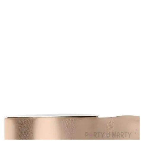 tasiemka satynowa classic wstazka dekoracja na wesele urodziny brzoskwiniowy 2 5 cm 25 m