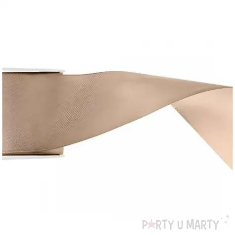 tasiemka satynowa classic wstazka dekoracja na wesele urodziny brzoskwiniowy 3 8 cm 25 m