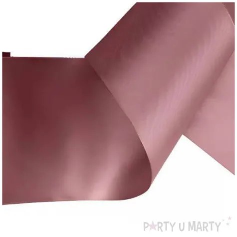 tasiemka satynowa classic wstazka dekoracja na wesele urodziny ciermny brudny roz 10 cm 25 m