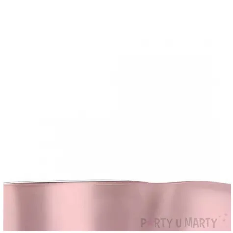 tasiemka satynowa classic wstazka dekoracja na wesele urodziny jasny brudny roz 5 cm 25 m