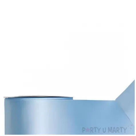 tasiemka satynowa classic wstazka dekoracja na wesele urodziny niebieski 10 cm 25 m