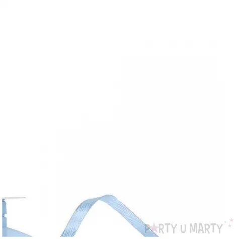 tasiemka satynowa classic wstazka dekoracja na wesele urodziny niebieski 3 mm 50 m