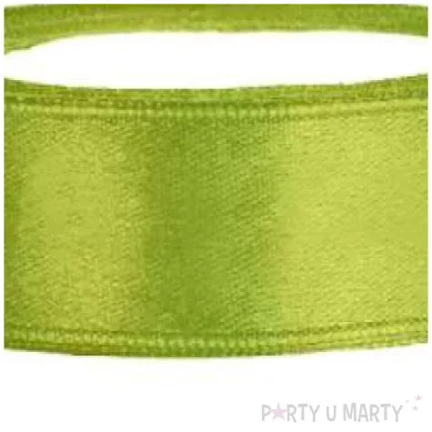 tasiemka satynowa classic zielone jabluszko partydeco 12 mm 25 m
