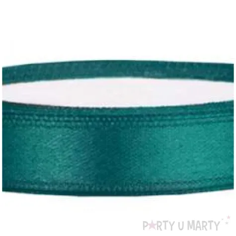 tasiemka satynowa classic zielony butelkowy partydeco 6 mm 25 m