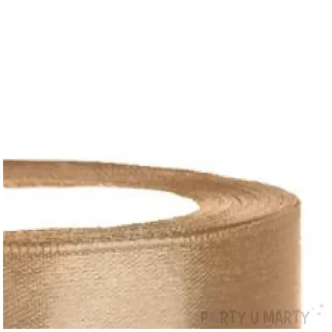 tasiemka satynowa classic zlota jasna partydeco 12 mm 25 m
