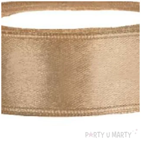 tasiemka satynowa classic zlota jasna partydeco 12 mm 25 m